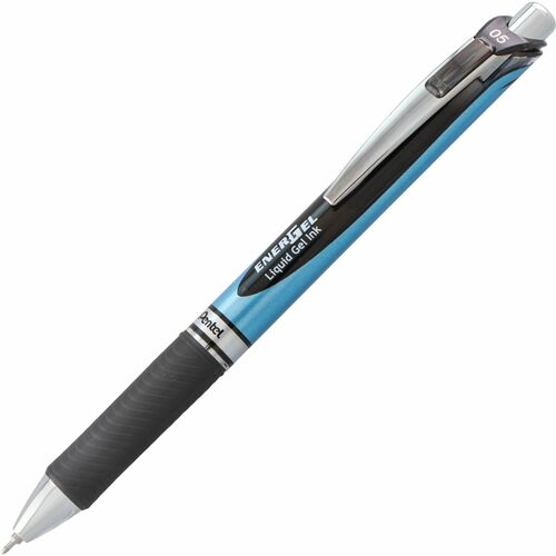Pentel Gel Pen,Retractable/Refillable,Needle Tip,0.5mm,BK Ink