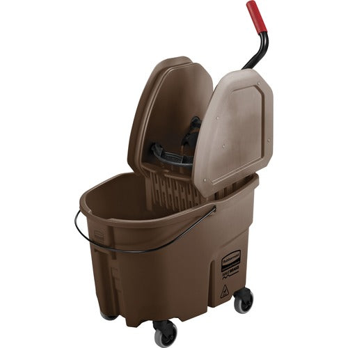 Rubbermaid Commercial Products Mop Bucket/Wringer Combination, 26/35 Quart Bucket, Brown