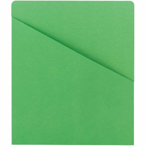 Smead Slash Jacket, 9-3/4"x11-1/2", 25/PK, 11 Pt, Green