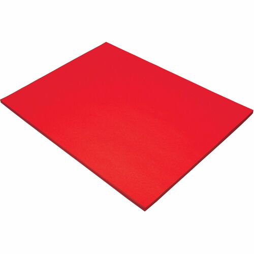 Pacon Construction Paper, 76lb., 18"x24", 50/PK, Festive Red
