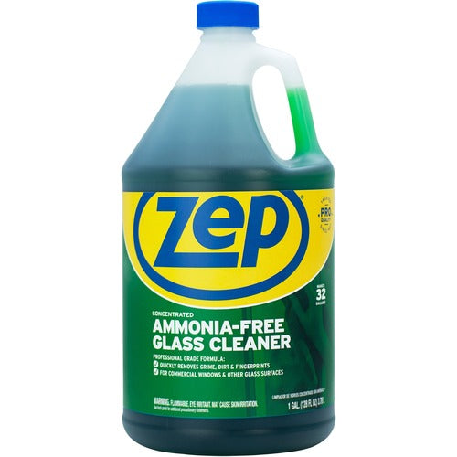 Zep Commercial Glass Cleaner, Concentrate, Ammonia-Free, 1 Gallon, GN