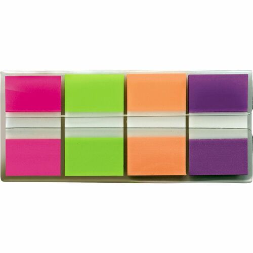 3M Post-it Portable Flags, 1", 160Flags, 4/PK, Bright AST