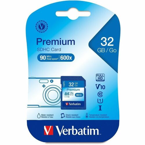 Verbatim SDHC Card, 12 Hours, Speed Class 10, 32GB