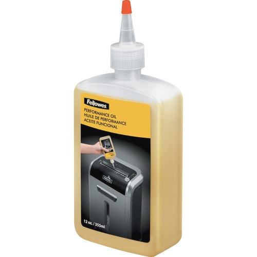 Fellowes Shredder Performance Lubricant, Plastic Squeeze Bottle, 12oz-FEL35250