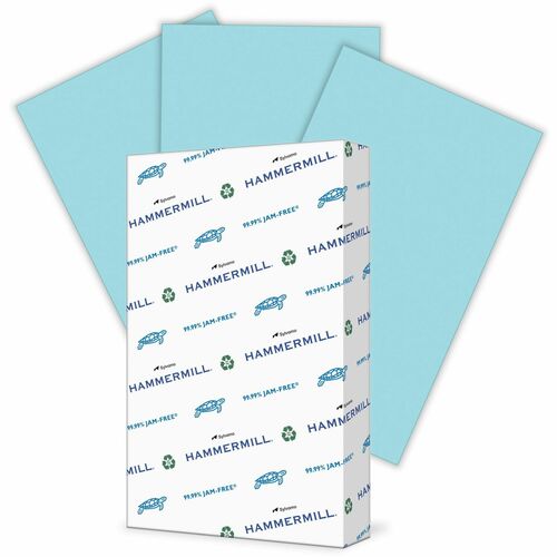 Hammermill Copy Paper, Multipurpose, 20 lb, 8-1/2"x14", 500/RM, Blue-HAM103317