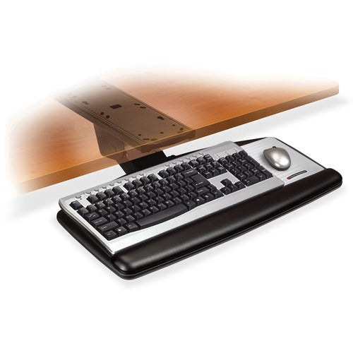 3M Keyboard Tray, Adjustable, 23"x26-1/2"x8", Black