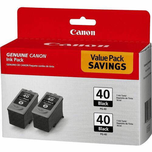 Canon Ink Cartridge, 2/PK, Black