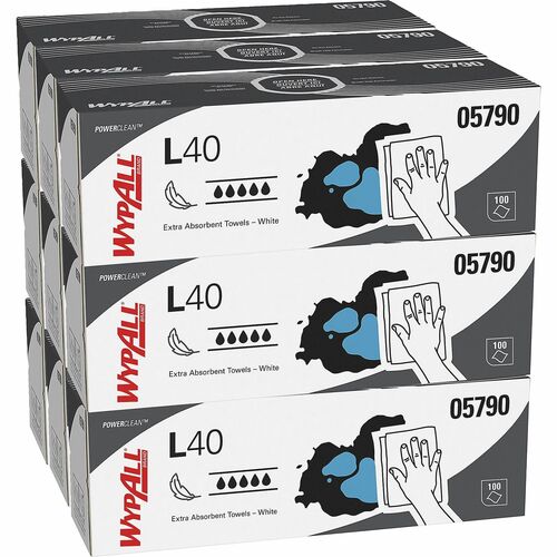 Kimberly-Clark Professional Cleaning Wipes,Pop-Up,16-2/5"x9-4/5",100 Sht/BX,9 BX/CT,WE