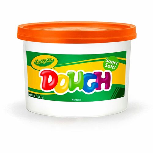 Crayola Modeling Dough, w/Bucket, 3lb, Crumble Free, Orange