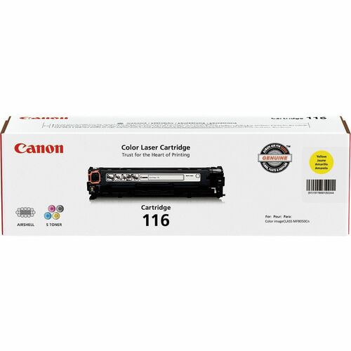Canon Toner Cartridge 116, 1500 Page Yield, Yellow