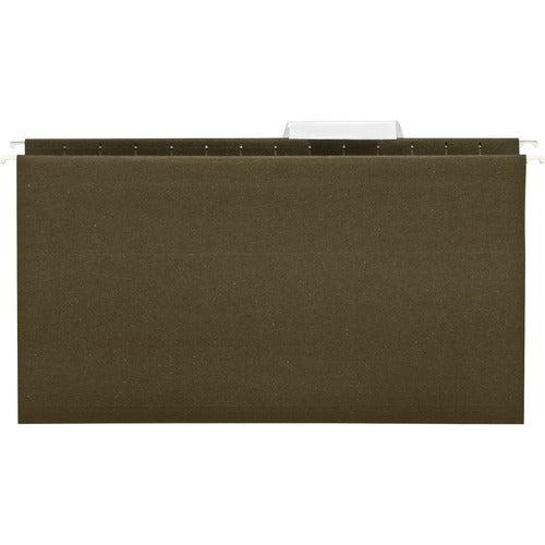 Business Source Hanging File Folder, Legal, 11 Pt., 1/3 Cut, 25/BX, Green