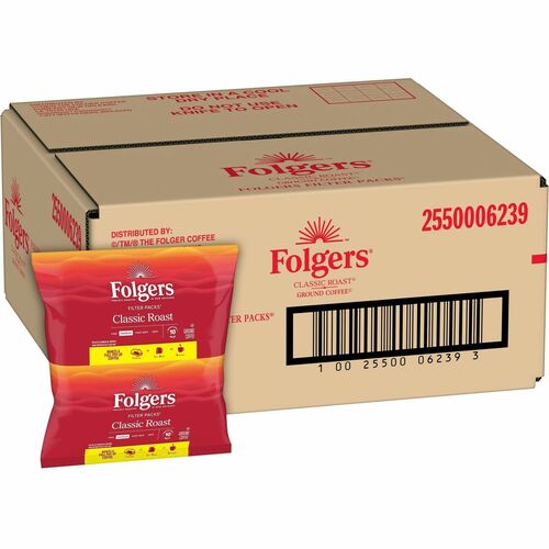 Folgers Coffee Filter Pack, Folgers, Regular, 9oz, 10/Pack, 4/CT-FOL06239