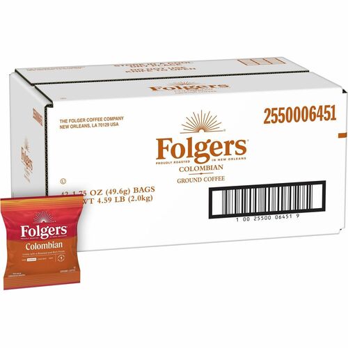 Folgers Folgers Classic Roast, Colombian, 1.75 oz., 42BG/CT-FOL06451