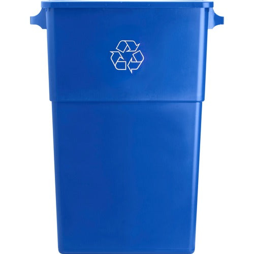 Genuine Joe Recycling Container, 23 Gallon, 22-1/2"x11"x30", Blue-GJO57258