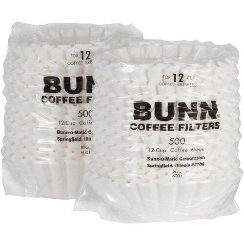 Bunn 12-Cup Coffee Filters, f/ VPR/VPS Models, 1000/CT