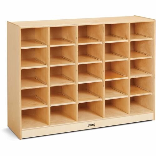 Jonti-Craft, Inc. Mobile Cubbie Unit,25 Openings,No Trays,35.5"x48"x15",Baltic