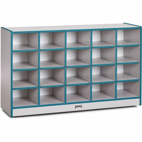 Jonti-Craft, Inc. Cubbie Storage Unit,20 Bin,No Trays,29-1/2"x48"x15",TL Edge
