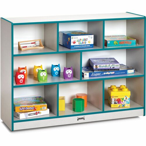 Jonti-Craft, Inc. Mobile Single Storage,Super Sized,35.5"x48"x15",Teal