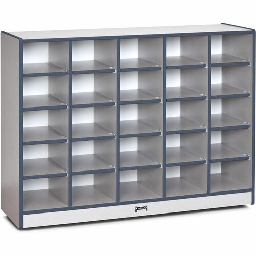 Jonti-Craft, Inc. Cubbie Storage Unit,25 Bin,No Trays,29-1/2"x48"x15",NY Edge