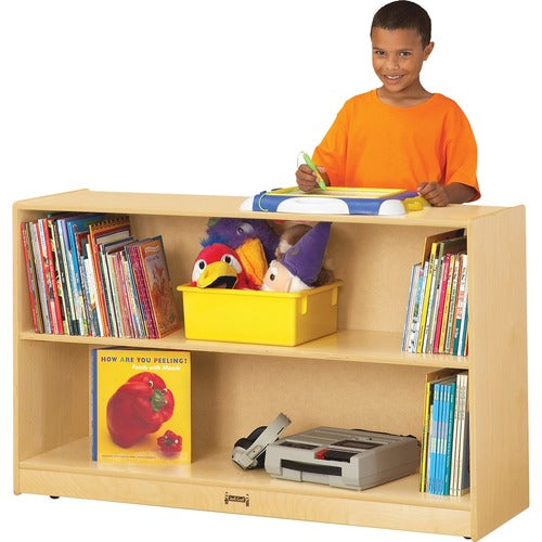 Jonti-Craft, Inc. Low Bookcase, 1 Adj. Shelf,Mobile, 48"x15"x29-1/2", Wood