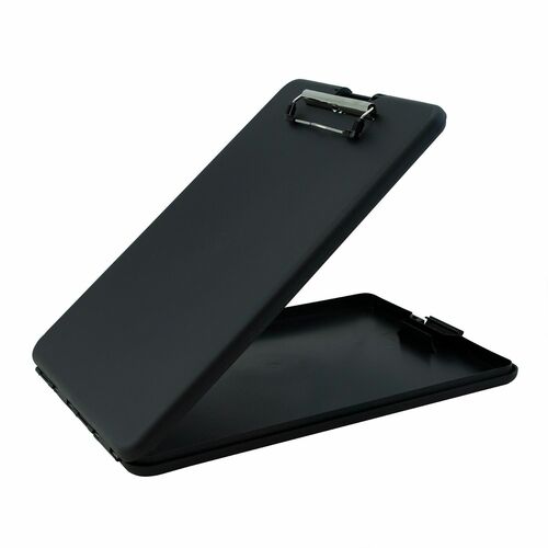 Saunders Plastic Storage Clipboard, 9-2/5"x13-1/2"x1-3/10", Black