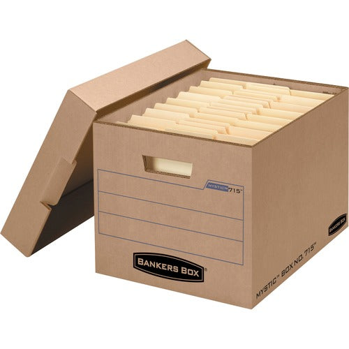 Fellowes Mystic Box, Ltr/Lgl, 11"x12"x16-1/2", 25/CT, Kraft-FEL7150001