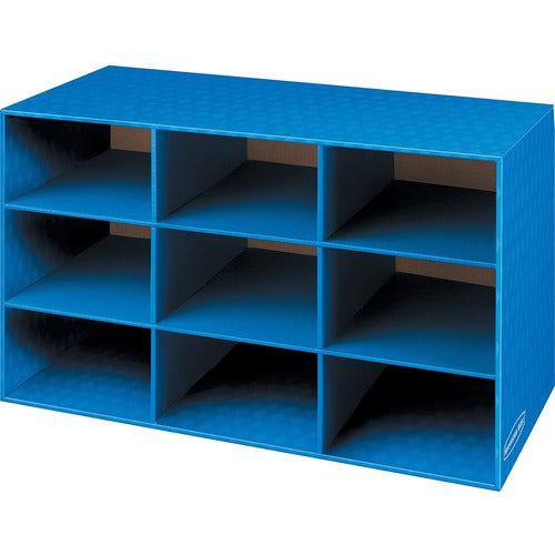 Fellowes 9 Compartment Classroom Cubby, 16"x28-1/4"x13", 4/CT, Blue-FEL3380701