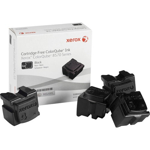 Xerox Colorqube Ink, 8600 Page Capacity, 4 Sticks, Black