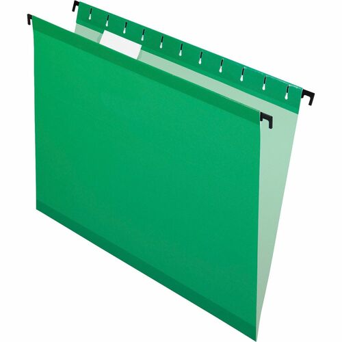 Pendaflex Hanging File Folders,1/5 Tabs,Letter,20/BX,Bright Green