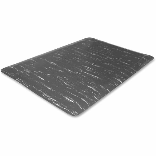 Genuine Joe Mat,Anti-Fatigue,Marble Top,3'x5'x1/2",Gray Marble-GJO58840