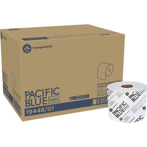 Georgia-Pacific Bath Tissue,2-Ply Roll,1000 Sht,3-9/10"x4",48 Rolls/CT,WE-GPC1944801