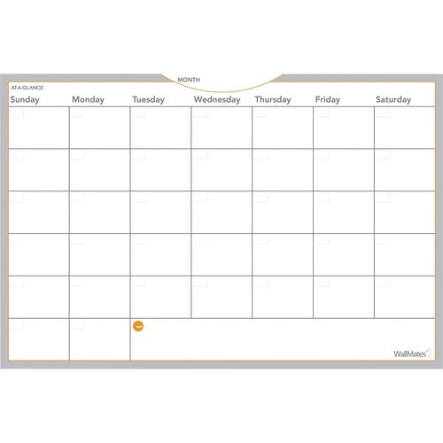 AT-A-GLANCE Dry Erase Planning Surface, Monthly, 24"Hx36"W, White