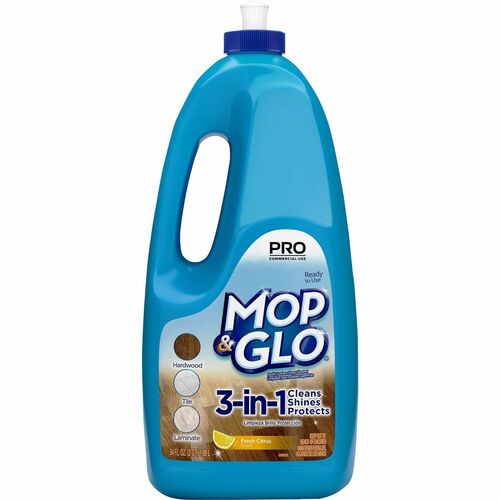 Reckitt Benckiser Floor Cleaner, Pro Mop & Glo, 64oz, Fresh Citrus, Tan