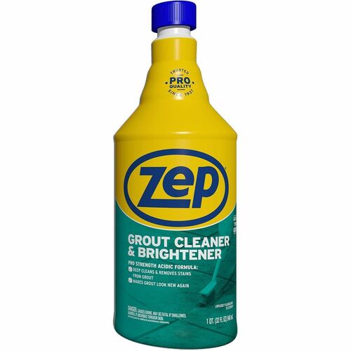 Zep Commercial Cleaner/Brightener,RTU,f/Tinted Grout,1 Quart/32oz,Clear