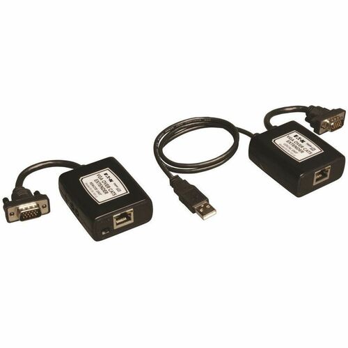 Tripp Lite Extender Kit, VGA over Cat5/Cat6, Transmitter/Receiver, BK