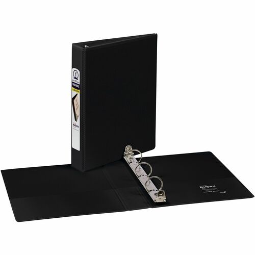 Avery View Binder,w/2 Pockets,Mini,1" Cap,8-1/2"x5-1/2",Black
