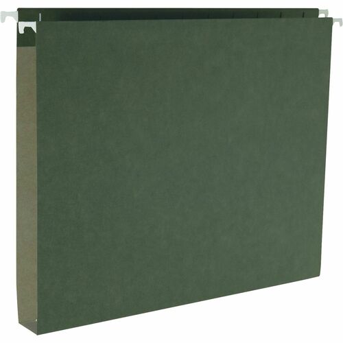 Business Source Hanging File Folders, Ltr, 1/5 Tab, 1" Exp, 25/BX, SDGN