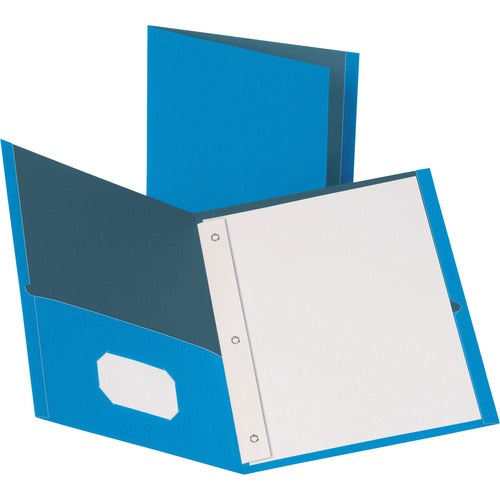 Business Source 2-Pocket Folders, 100 Sh Cap, Ltr, 9-1/2"x11", 25/BX, LBE