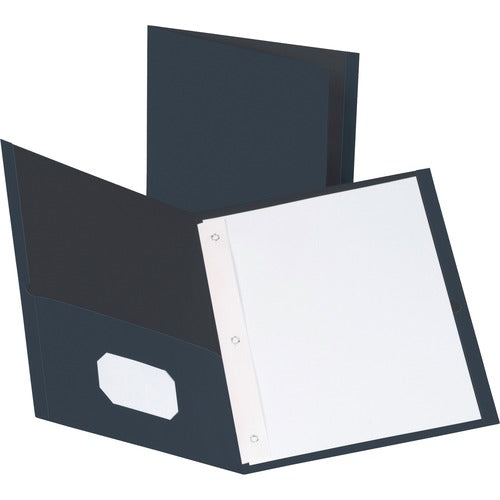 Business Source 2-Pocket Folders, 100 Sh Cap, Ltr, 9-1/2"x11", 25/BX, DBE