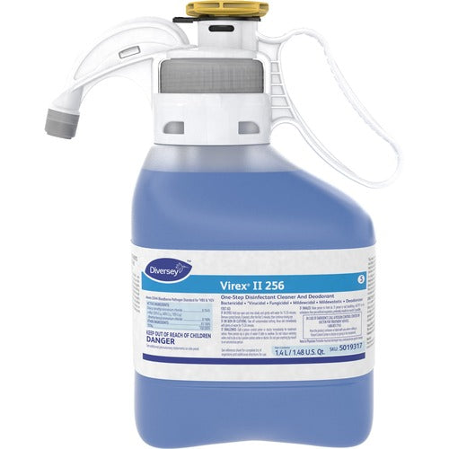 Diversey Care Disinfectant Cleaner, Minty Scent, 1.4L, Blue-DVO5019317