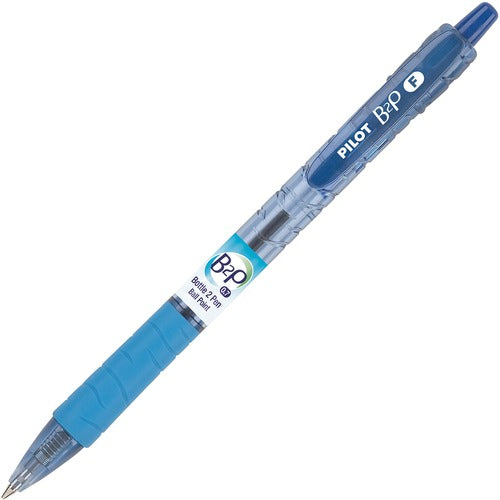Pilot Ballpoint Pen, Retractable, Fine Pt, 1 DZ, CL/BE Ink