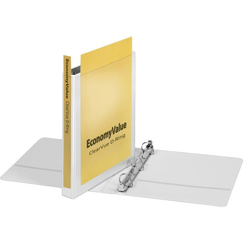 Cardinal View Binder, D-Ring, XtraLife Hinge, 1" Capacity, White