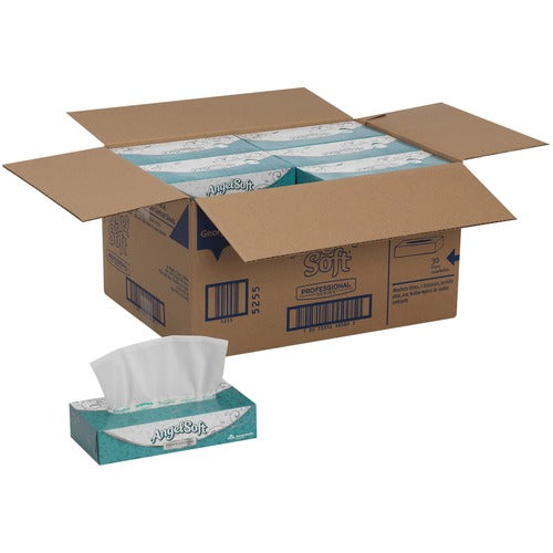 Georgia-Pacific Facial Tissue,2-Ply,Flat Box,8-4/5"x7-3/5",100/BX,30BX/CT,WE-GPC48580CT