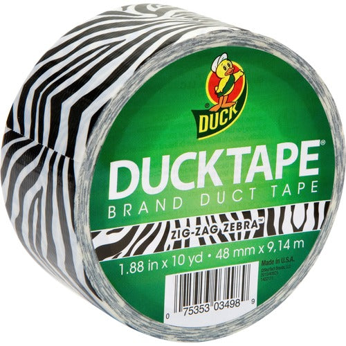 Duck Brand Duck Tape, 1.88"x10 yards, Zebra-DUC1398132RL