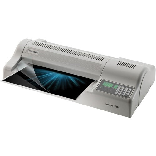 Fellowes Laminator, Prof, 12-1/4"W, Hot/Cold, 12"x6"x23", Gray-FEL5709501