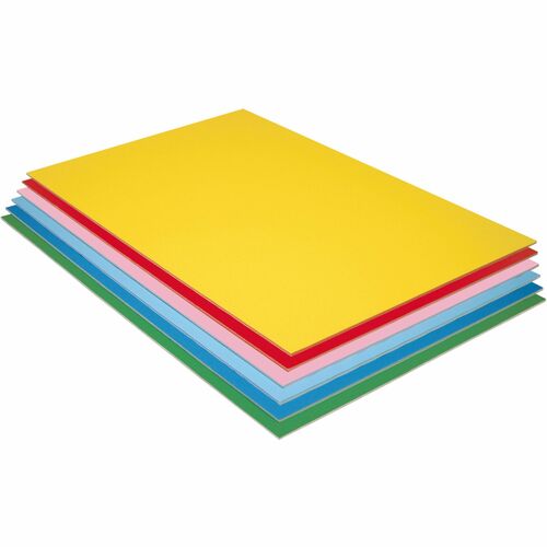 Pacon Foam Board, 20"x30", 3/16" Thick, 12/CT, Assorted