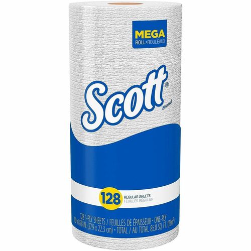 Kimberly-Clark Professional Roll Towels, Perforated, 11"x8-7/8", 128-Sheet, WE