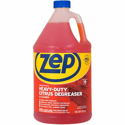Zep Commercial Degreaser,Heavy-Duty,Concentrate,Citrus,1 Gal,Orange