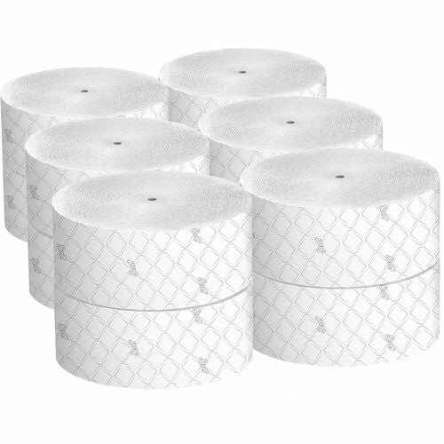 Kimberly-Clark Professional Bath Tissue Roll,2-Ply,Coreless,3-7/8"x1150', 12/CT,White