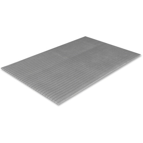 Crown Mats & Matting Anti-Fatigue Mat, Ribbed, Vinyl, 27"x36", Gray